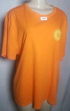Arizona Jean Co Orange Tshirt Short Sleeves Size XLarge Pullover Top 