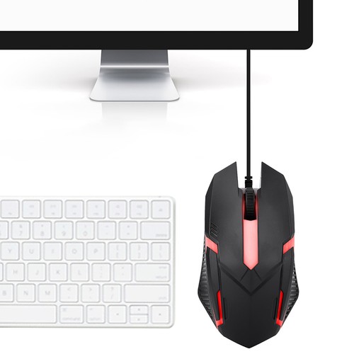 MS11 1600DPI Wired Backlight USB Mouse Ergonomic Gaming Notebook Office Gamer CB - Bild 3 von 7