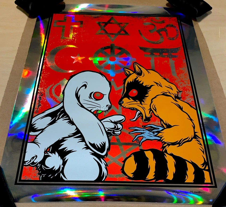 THE PROBLEM Foil Variant Fine Art Print by Jermaine Rogers Poster SIGNED 2010 - Image 3 of 4