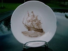 SPODE  4.25"  CLIPPER SHIP PIN PLATE  ENGLAND HMS CANOPUS 