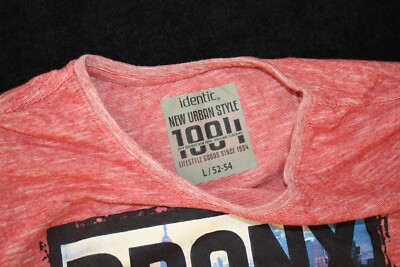 IDENTIC T-Shirt, rot, bedruckt, Gr. L (52/54) *** Cool ***