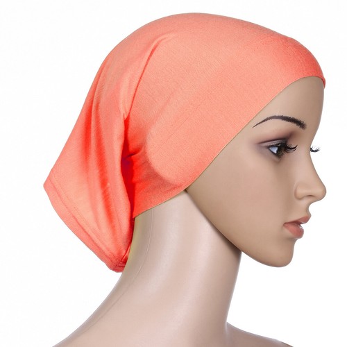 Muslim Cotton Tube Cap Inner Underscarf Head Wrap Bonnet Islamic Women Hat Hijab - Picture 22 of 26