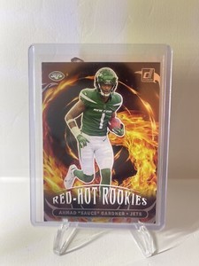 2022 Donruss Ahmad Sauce Gardner RC Red Hot Rookies #RHR-9 New York Jets