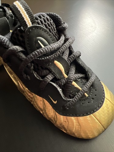 Nike Lil’ Posite One Metallic Gold CB Crib Bottom Infant Size Size 4C - Picture 6 of 11