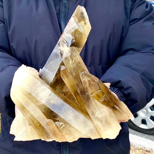 8.91LB Natural yellow Quartz Stone Crystal Cluster Healing Stones Mineral - 第 5/12 張圖片