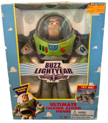 Vintage 1995 Disney Thinkway Toys Toy Story Buzz Lightyear 12'' Ultimate Talking