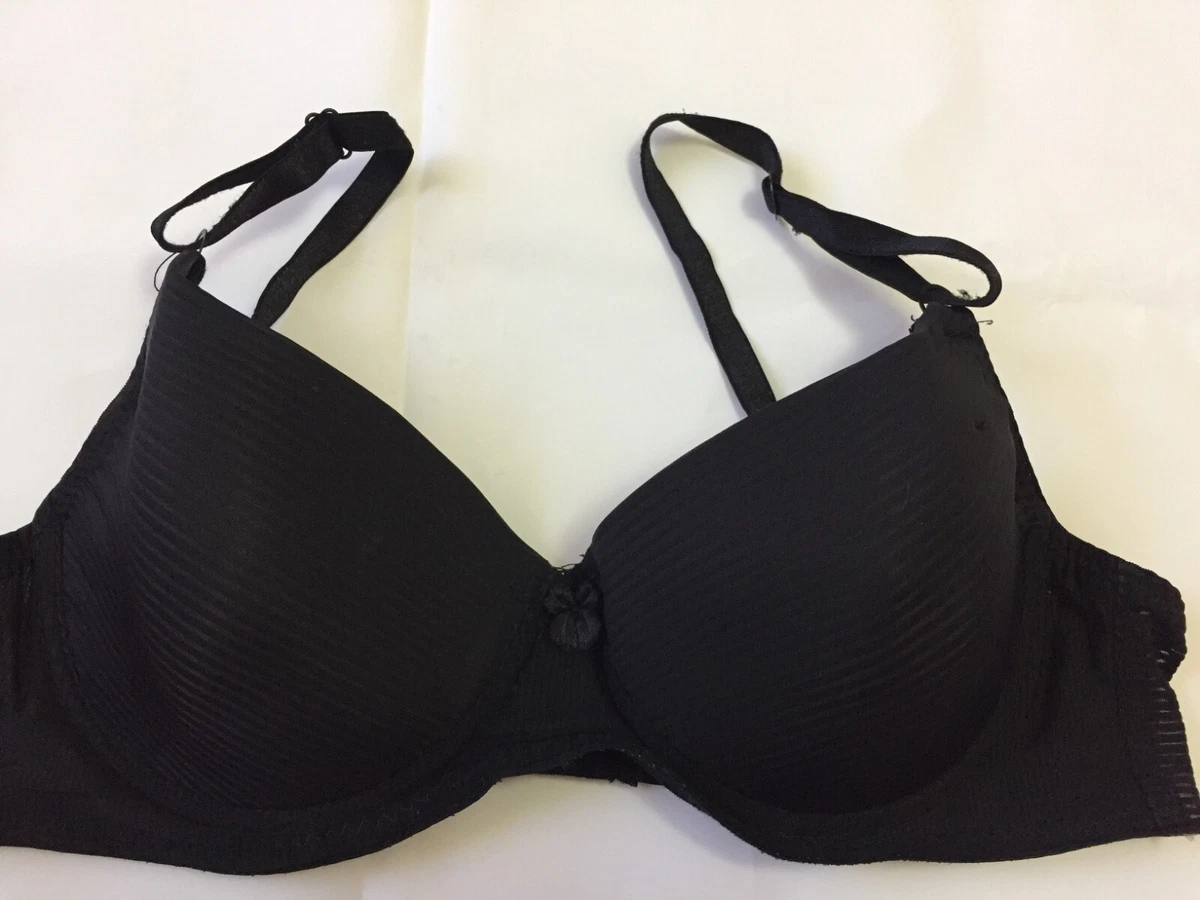 Maderini Bra size it 3b us 34b 75b padded underwired black