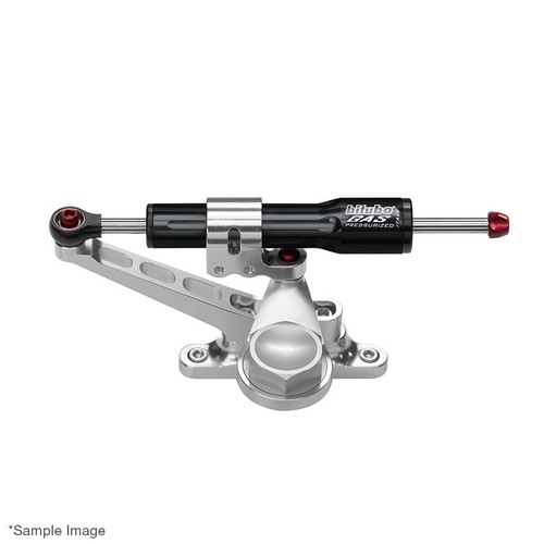 Amortiguador de dirección Bitubo Yamaha YZF-R1 2002-2003 negro y kit de montaje - Imagen 2 de 3