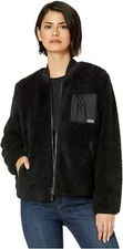 NEW Vans Womens Misty Fog Shearling Jacket Black XS S M