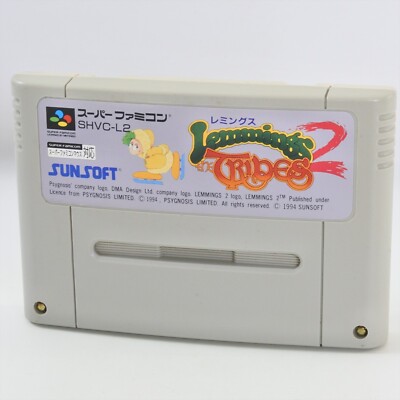 レミングス２　　~SFC~ Super Famicom LEMMINGS 2 Cartridge Only Nintendo 3228 sfc | eBay