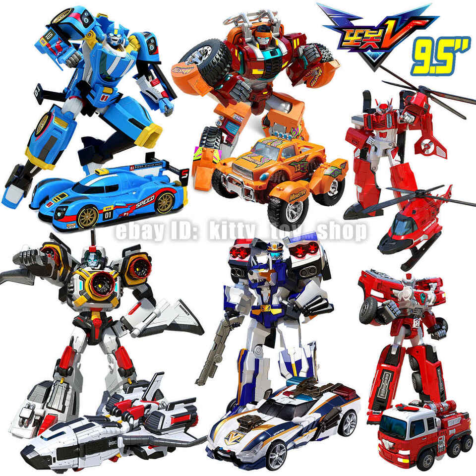 Tobot V Galaxy Detectives 9.5" Transform Figure Boys Toy Car Truck Vehicle Robot