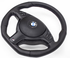 Abgeflacht Lederlenkrad BMW E46 M Lenkrad mit Blende Multifunk. und Airbag A