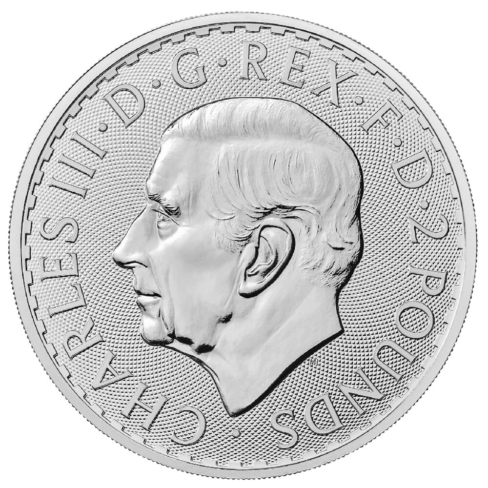 はるぽん[2023]ブリタニア銀貨25枚 Roll of 25 - 2023 U.K. 2 Pound Silver King Charles Britannia