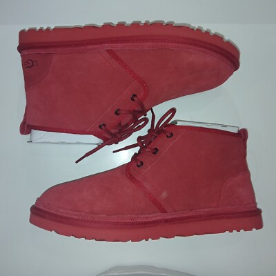 Brand New UGG Men's Neumel Boots - Size 13 (US), Red Color (with small defect)