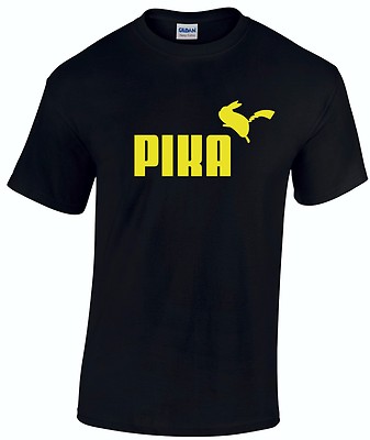 Herren PIKA T-Shirt Poke mon lustig inspiriert - Pika chu Tee Tshirt lustig Retro NEU