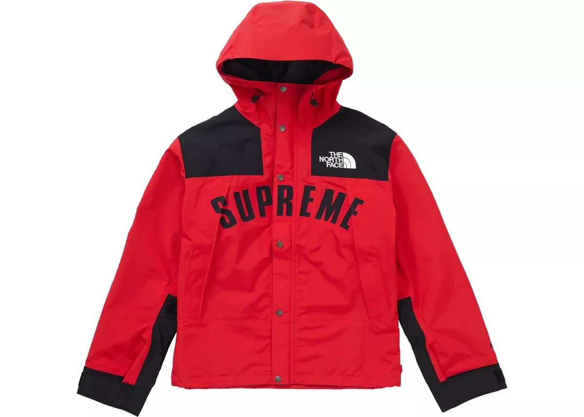 Supreme x The North Face Arc Logo Mountain Parka Red Black SS19