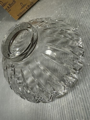 VILLEROY & BOCH 9.25” Tondo CRYSTAL SERVING BOWL Compotier / NEW - Picture 6 of 11