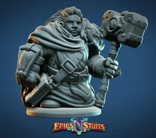 Dwarven Paladin by Epics N Stuffs | D&D | DnD | Print on Demand