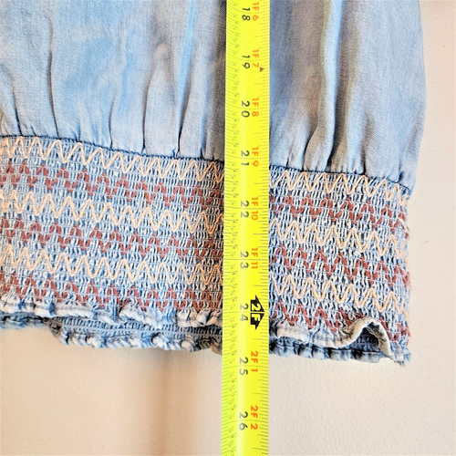 NWT Matilda Jane Womens Maysville Smocked Blouse with Tassels - S - Picture 15 of 17