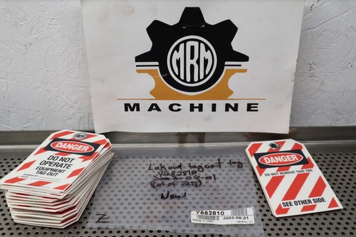 Emedco Y682810 J003-06-01 Danger Do Not Operate Equipment TAG-OUT (Lot of 25)