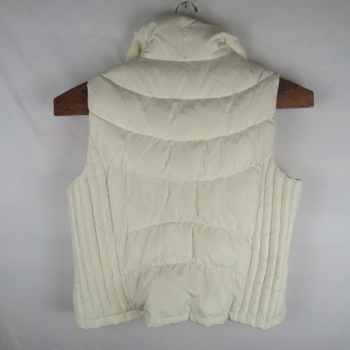 Kenneth Cole Reaction Womens Down Puffer Vest Jacket Full Zip Sz 2XL Ivory White - Picture 5 of 5