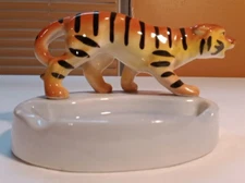 Vintage Enesco Imports Tiger Ashtray