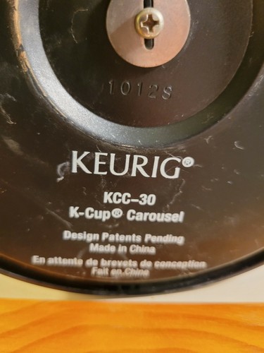 Keurig 30 Coffee Pods Carousel Holder Rack Black Tall Slim 13"x7"x4" - Picture 8 of 8