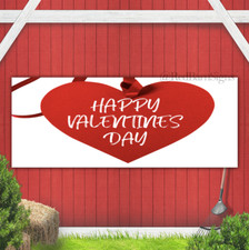 Happy Valentines Day 016 indoor outdoor banner sign