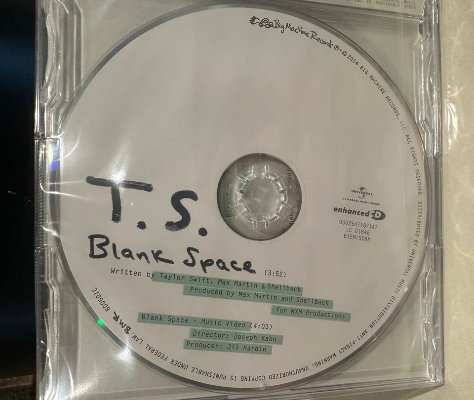 TAYLOR SWIFT - Blank Space (1989) - MAXI Brand New Sealed EU Enhanced CD - Image 4 of 4