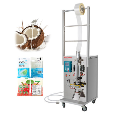 5-200ml Liquid Filling Packaging Machine for Lemon Oil Water Drink Side Seal