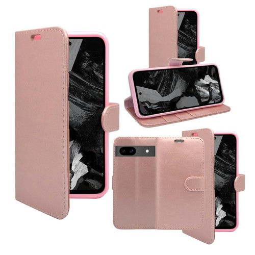 For Google Pixel 8a Phone Case Wallet Flip PU Leather Kickstand Card Cover - 第 48/48 張圖片