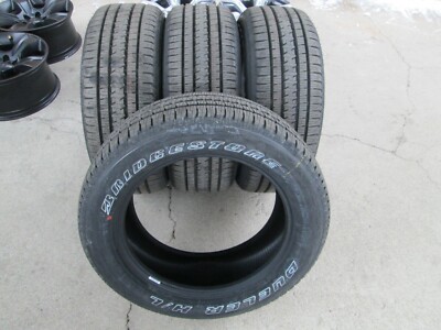 275 55 20 Bridgestone tires DUELER  H/L Tires  4 TAKE OFFS WHITE LETTER TIRES