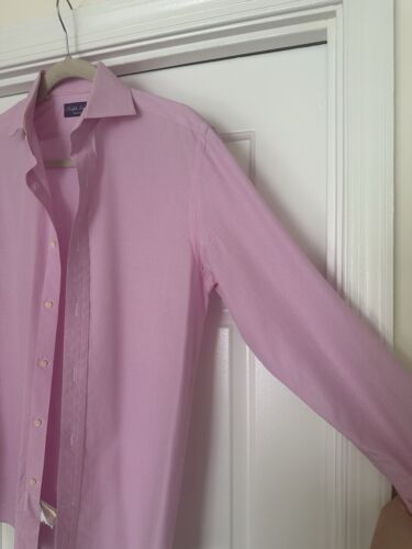 Ralph Lauren Shirt Mens Purple Label Button Down Pink Made in Italy - Picture 3 of 9