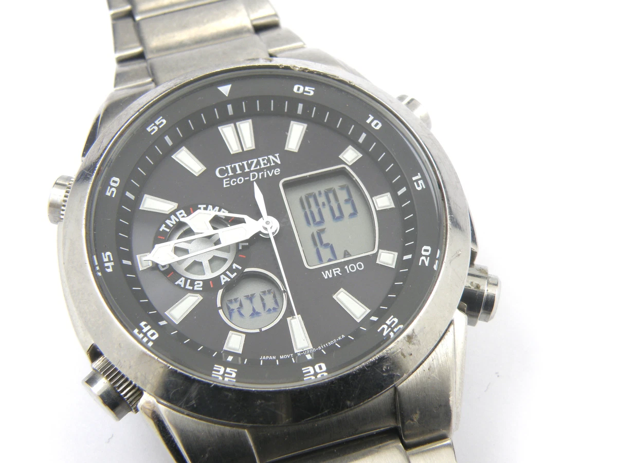 Eco drive deals digital watch