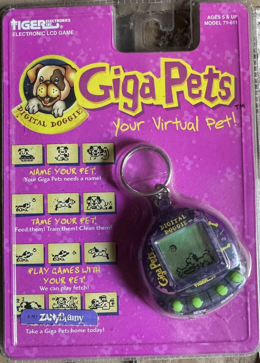 Tiger Electronics Giga Pets Virtual Digital Doggie LCD Game (1997