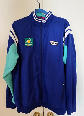 Fila Tennis BNP Paribas Open Zip Jacket Vintage Large | eBay Fila Tennis BNP Paribas Open Zip Jacket Vintage Large | eBay