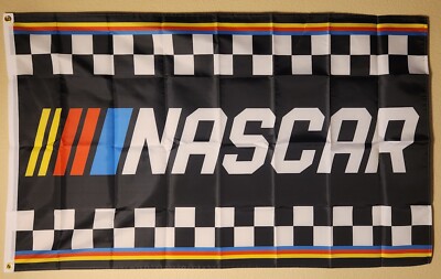 NASCAR 3x5 Checkered Flag 3 x 5 Banner New Tailgating Flags Wall With Grommets 