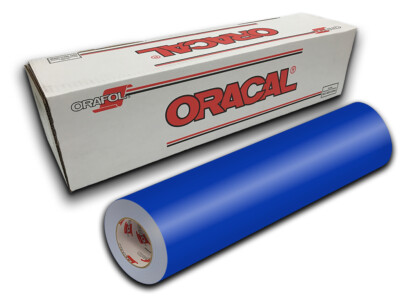 12'' X 5yd - Brilliant Blue Oracal 651 Craft & Hobby Cutting Vinyl Roll