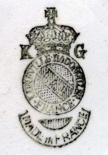 Tazón de postre vintage KG Faience de France Luneville Badonviller de 5 - Imagen 4 de 4