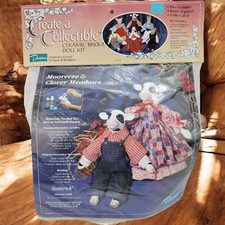 Duncan Create Collectible Ceramic Cow Bisque Doll Kit Mooreese & Clover Meadows