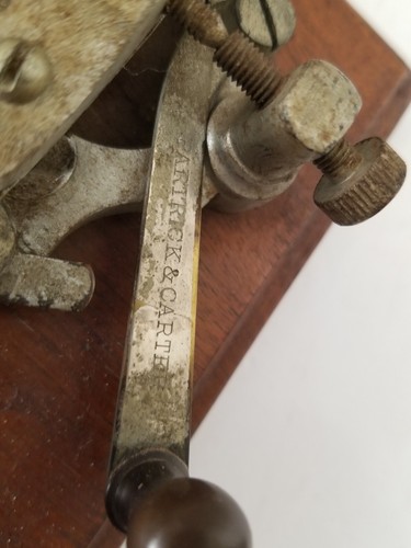 Antique Victorian Partrick & Carter Telegraph Key & Sounder PARTS OR REPAIR - Zdjęcie 15 z 23