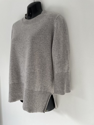 M&S AUTOGRAPH SILVER GREY PURE CASHMERE JUMPER SIZE 10 IMMACULATE - Picture 3 of 9