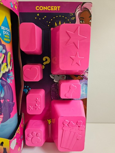 BARBIE COLOR REVEAL DOLL Carnival Concert 25 SURPRISES Dog Cat Clothes Pink NEW! - Picture 4 of 11
