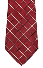 Brooks Brothers Makers Mens Neck Tie Red Plaid Classic Professional