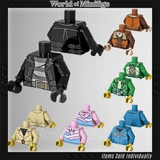 LEGO Minifig Jacket Torsos 76382 "NEW" - All Styles & Colors Available