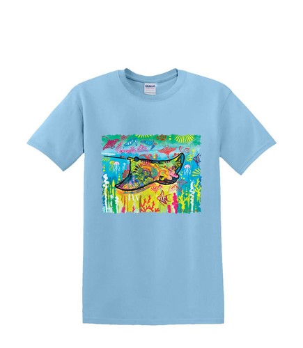 Camiseta S a 2XL 3XL - STING RAY neón bajo el agua diversión náutica adulto - Imagen 4 de 72