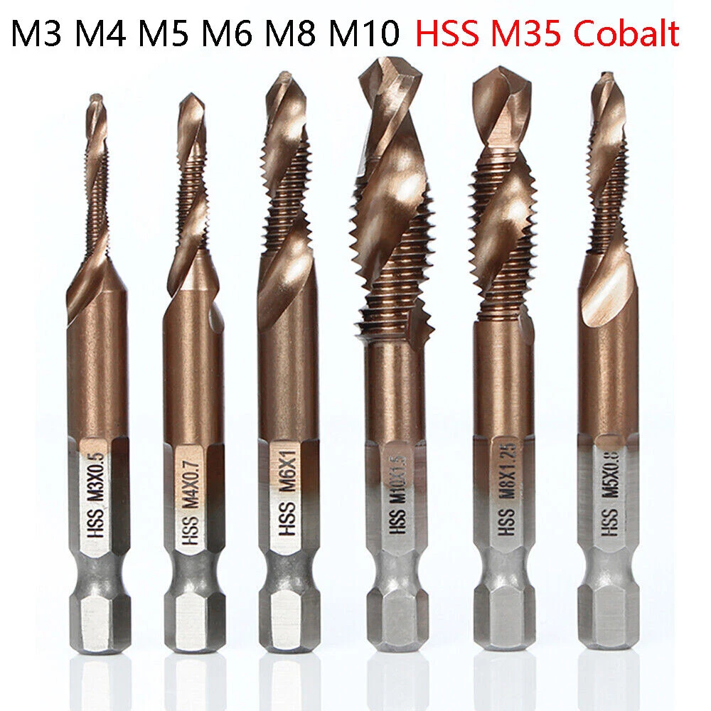 HSS Countersink Tap Drill Bit Set Combination 1 4
