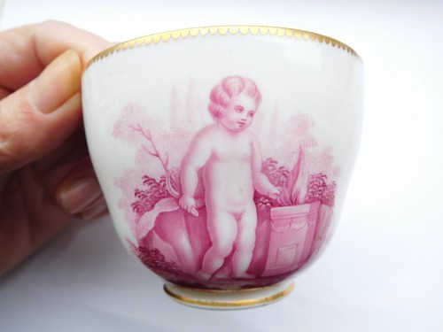 MID 19TH CENTURY COALPORT SEVRES STYLE HAND PAINTED CUP AND SAUCER MARKED CBD - Picture 2 of 12