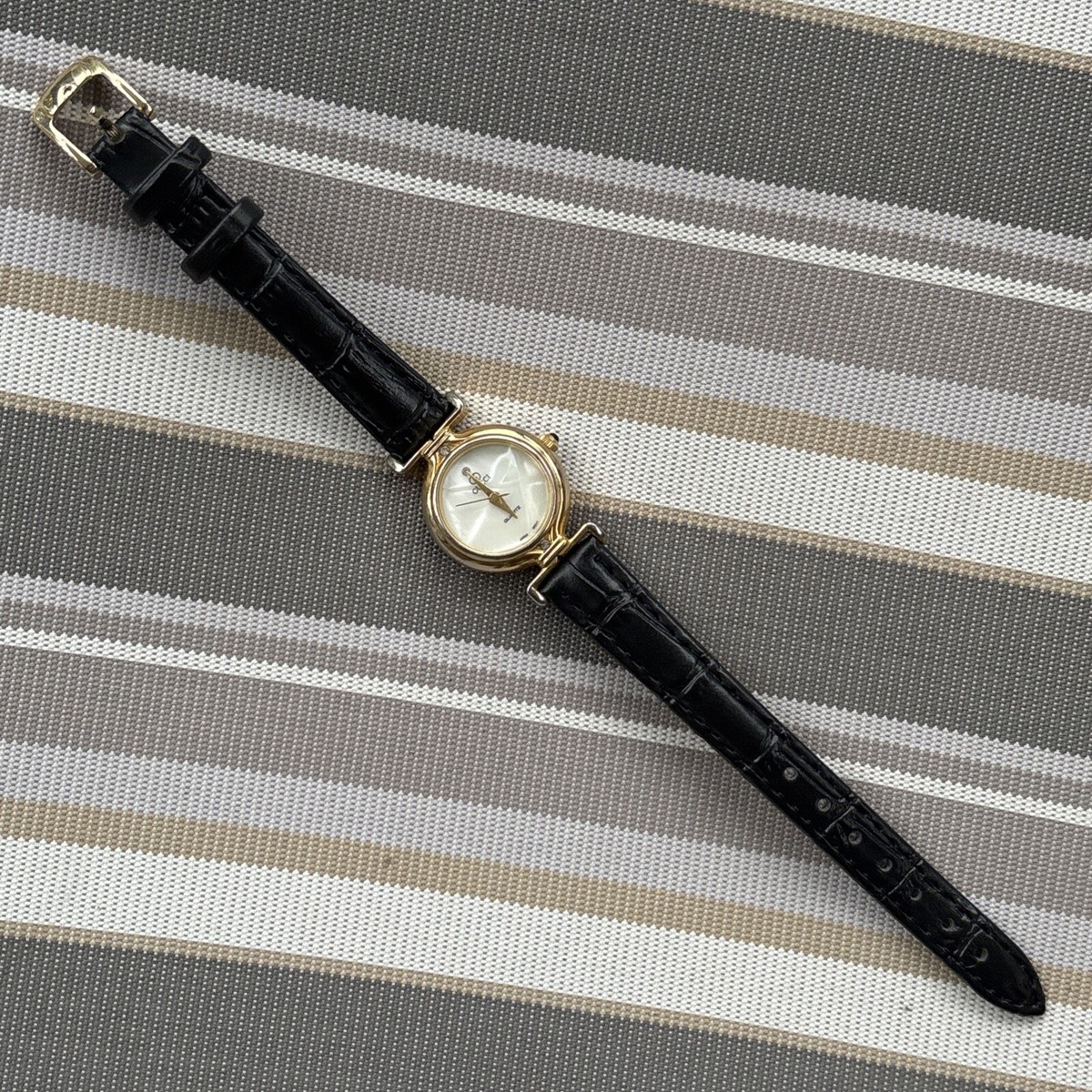 Rare Women's GUCCI Quartz Japan Movt Gold Plated NEW Battery