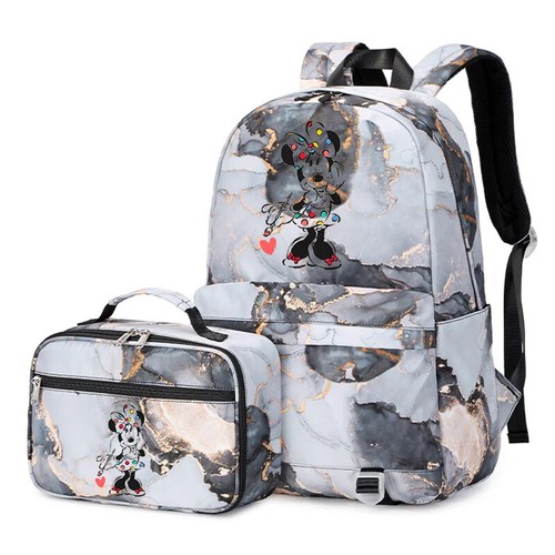 2 pz Topolino Minnie zaino multitasca borsa pranzo zaino set borsa scuola - Foto 39 di 56